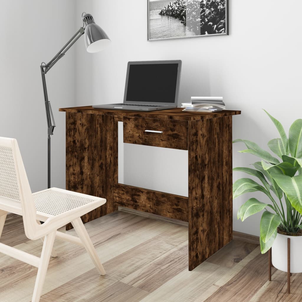 Bureau 100X50X76 Cm Bewerkt Hout