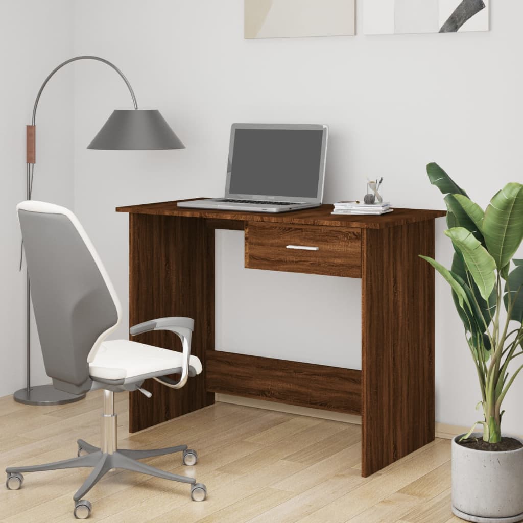 Bureau 100X50X76 Cm Bewerkt Hout