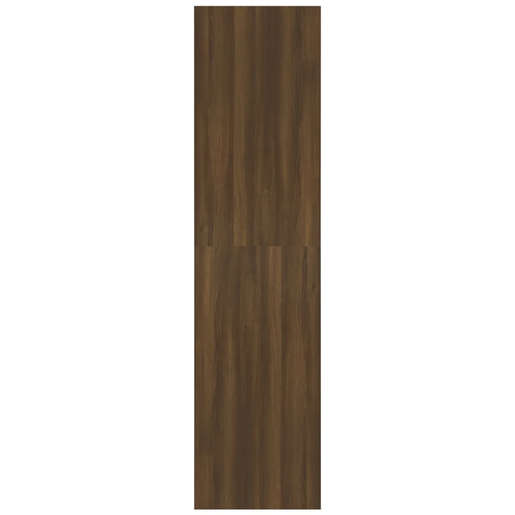 Kledingkast Bewerkt Hout Bruin Eikenkleur