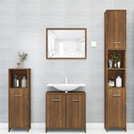 Badkamerkast 30X30X183,5 Cm Bewerkt Hout