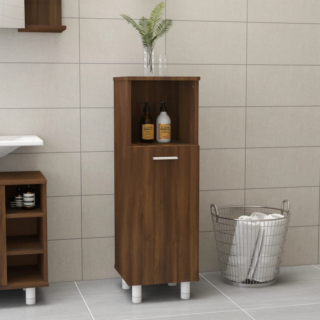 Badkamerkast 30X30X95 Cm Bewerkt Hout