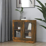 Vitrinekast 82,5X30,5X80 Cm Bewerkt Hout