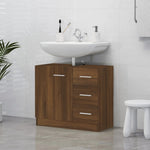 Wastafelkast 63X30X54 Cm Bewerkt Hout