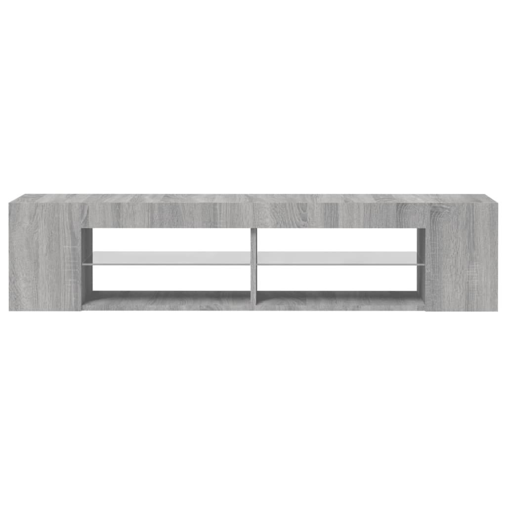 Tv-Meubel Met Led-Verlichting 135X39X30 Cm Eiken