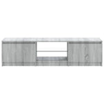 Tv-Meubel Met Led-Verlichting 140X40X35,5 Cm Grijs Sonoma Eiken