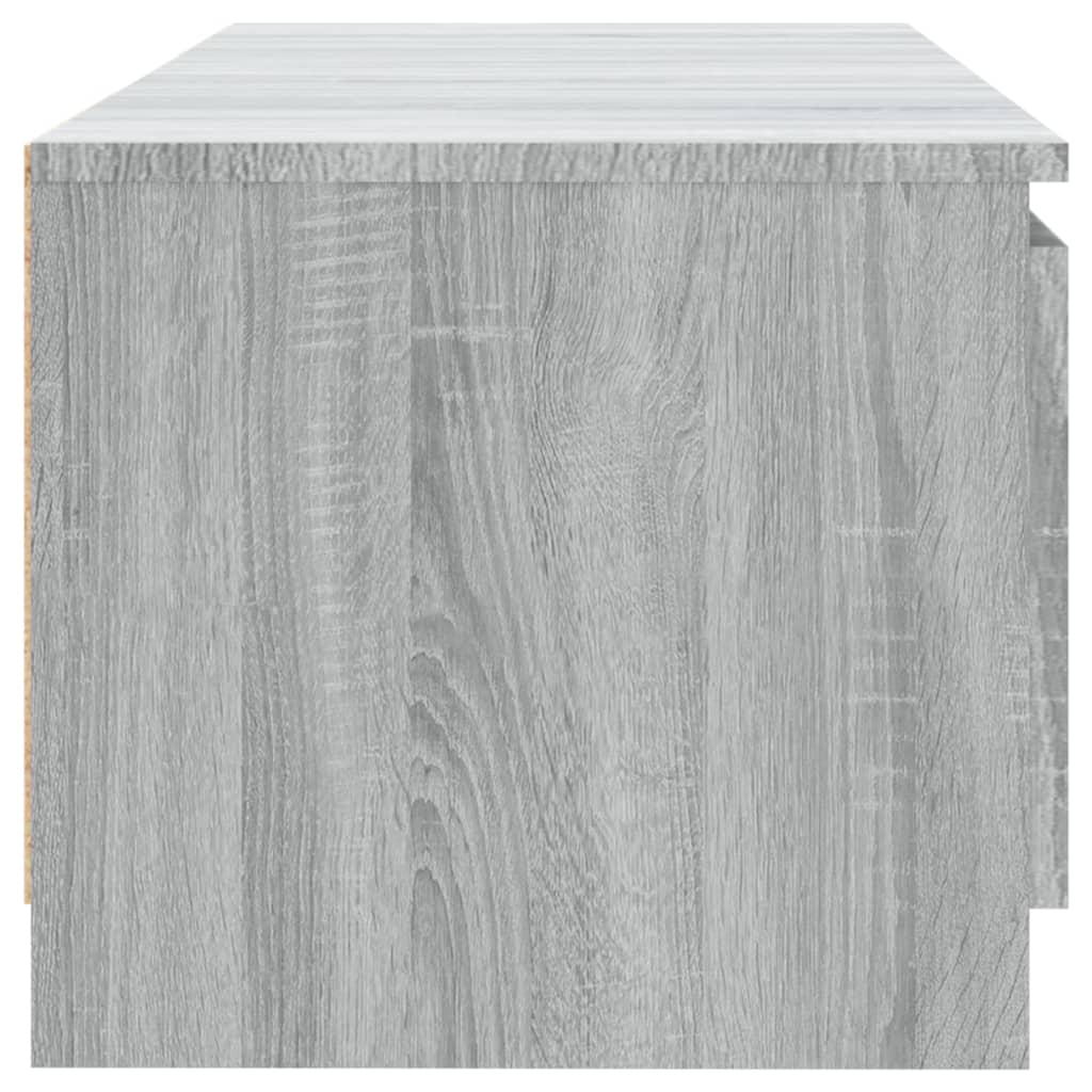 Tv-Meubel Met Led-Verlichting 140X40X35,5 Cm Grijs Sonoma Eiken