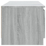 Tv-Meubel Met Led-Verlichting 140X40X35,5 Cm Grijs Sonoma Eiken