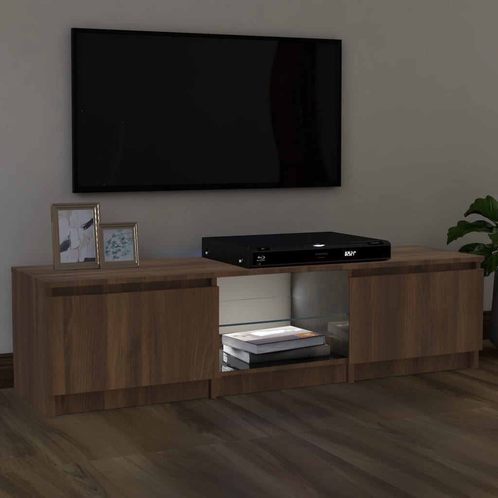 Tv-Meubel Met Led-Verlichting 140X40X35,5 Cm
