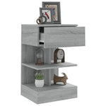 Nachtkastjes 40X35X65 Cm Bewerkt Hout Eiken
