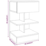 Nachtkastjes 40X35X65 Cm Bewerkt Hout Eiken