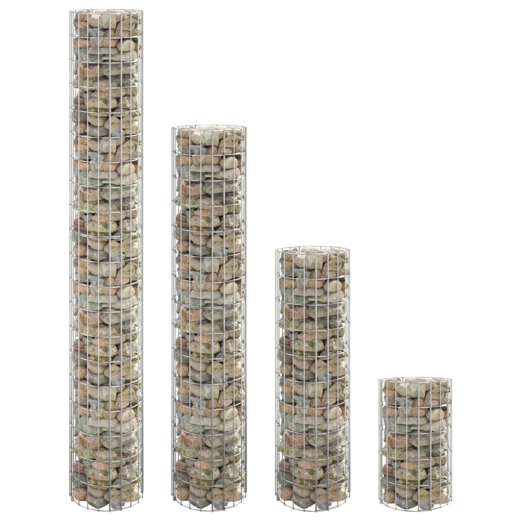 Gabion Plantenbakken 3 St Rond Verhoogd Ø30X50 Cm Staal