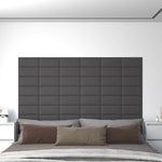 Wandpanelen 0,54 M² Kunstleer Grijs