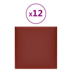 Wandpanelen 1,08 M² Kunstleer Wijnrood