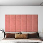 Wandpanelen 1,08 M² Fluweel Roze