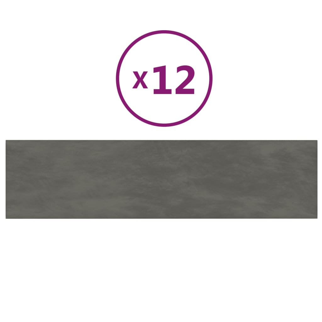 Wandpanelen 1,08 M² Fluweel Donkergrijs