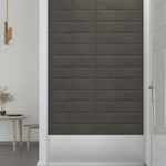 Wandpanelen 1,08 M² Fluweel Donkergrijs