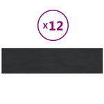 Wandpanelen 1,08 M² Fluweel Zwart
