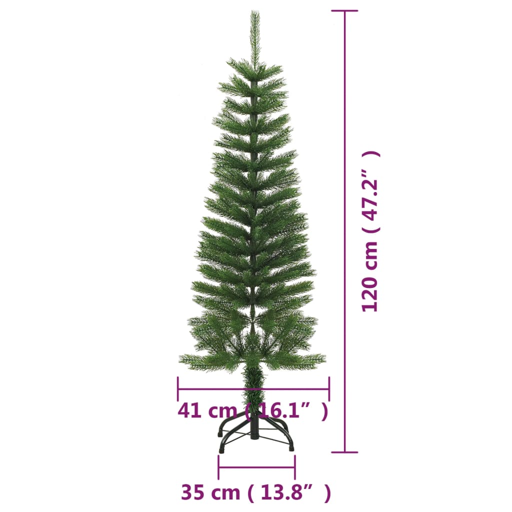 Kunstkerstboom Met Standaard Smal 120 Cm Pe