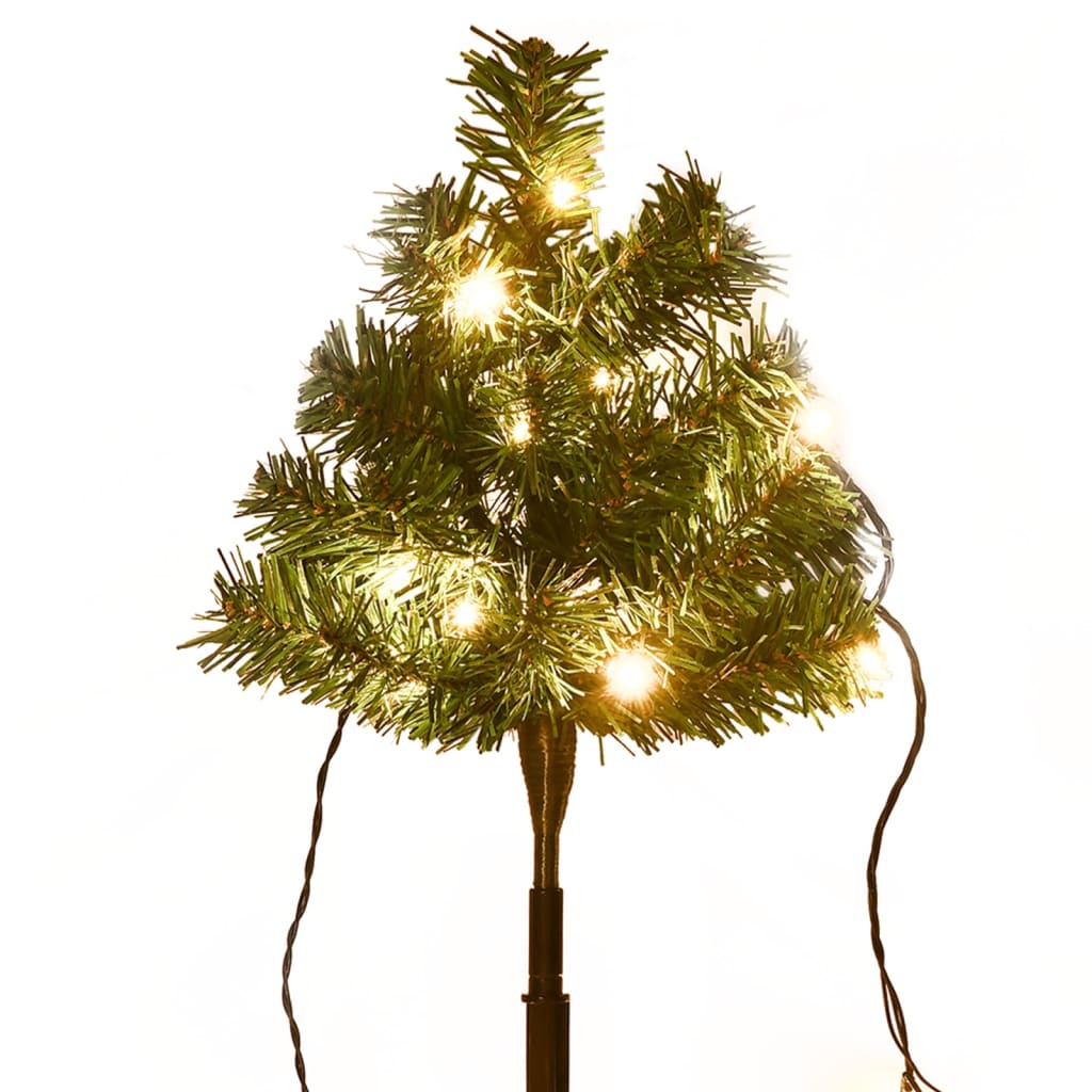 Tuinpadkerstbomen 6 St Met Te Led's 45 Cm Pvc