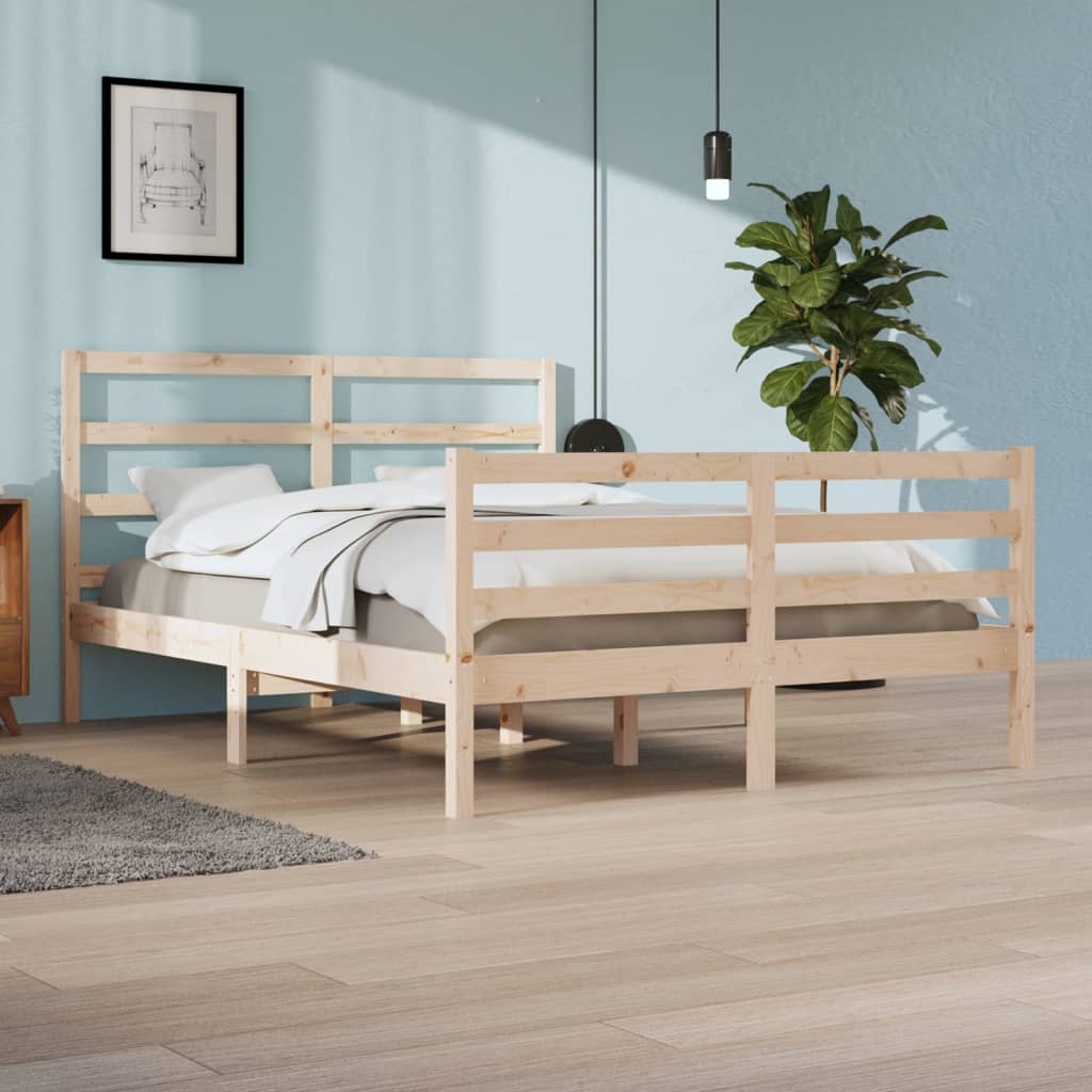 Bedframe Massief Grenenhout