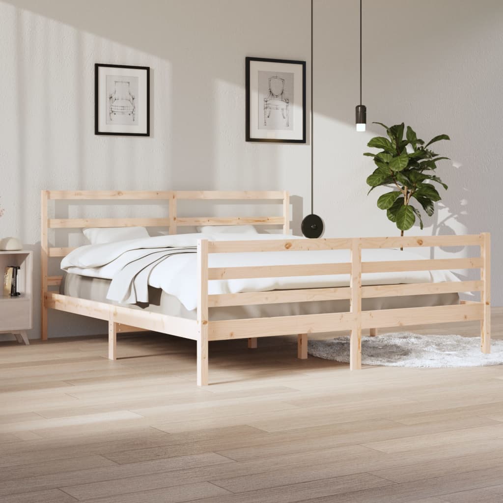 Bedframe Massief Grenenhout