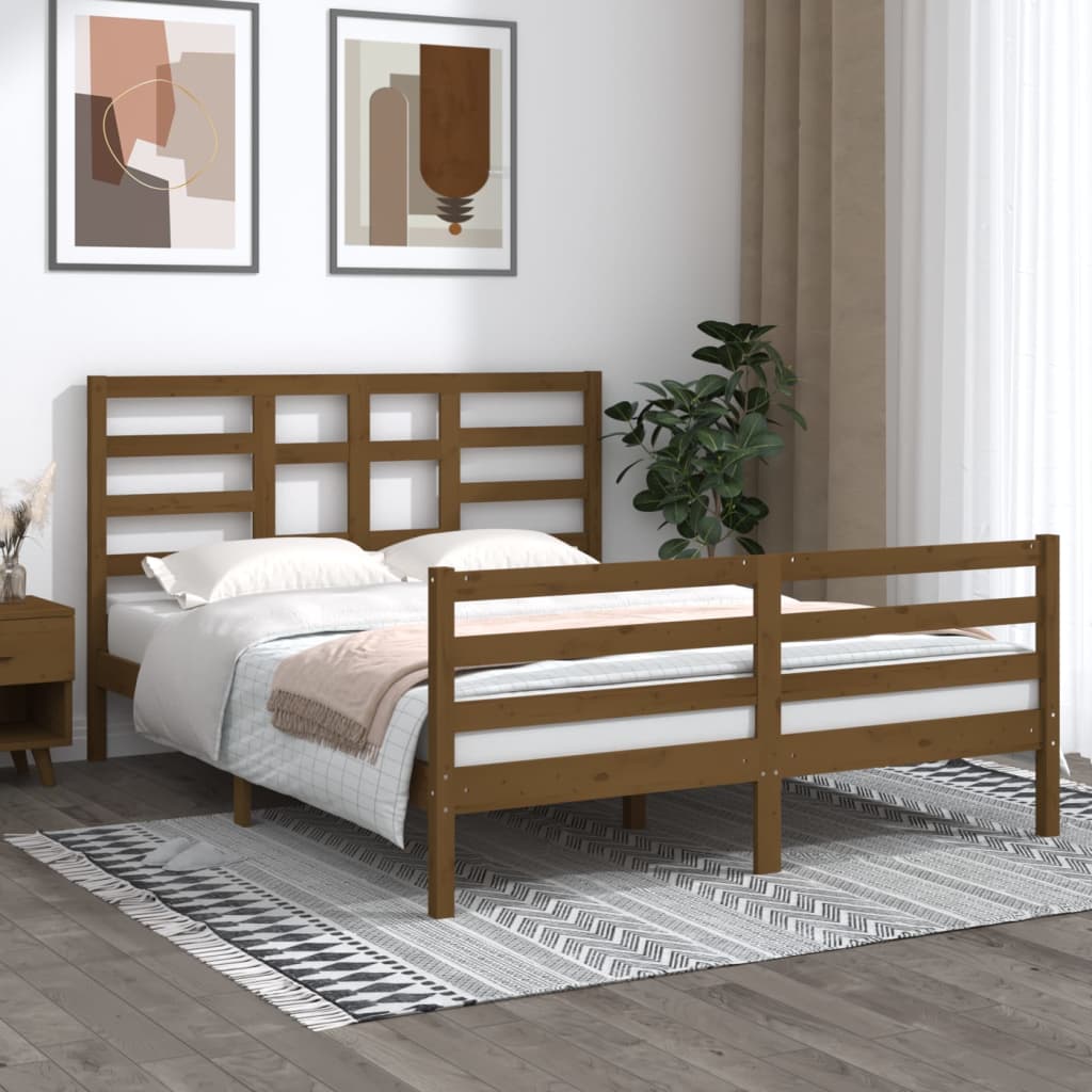 Bedframe Massief Hout