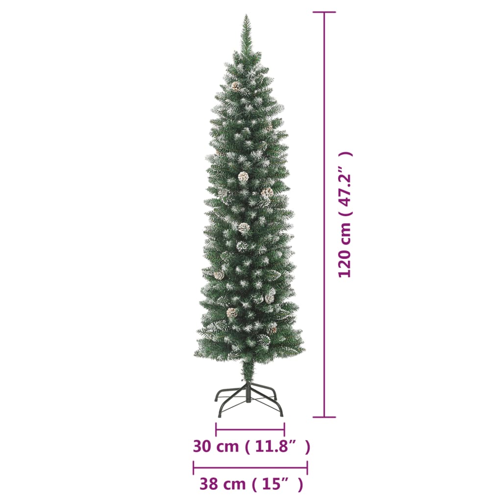 Kunstkerstboom Met Standaard Smal Pvc