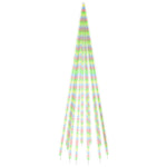 Vlaggenmast Kerstboom 732 Led's Meerkleurig 500 Cm