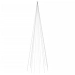 Vlaggenmast Kerstboom 732 Led's Meerkleurig 500 Cm