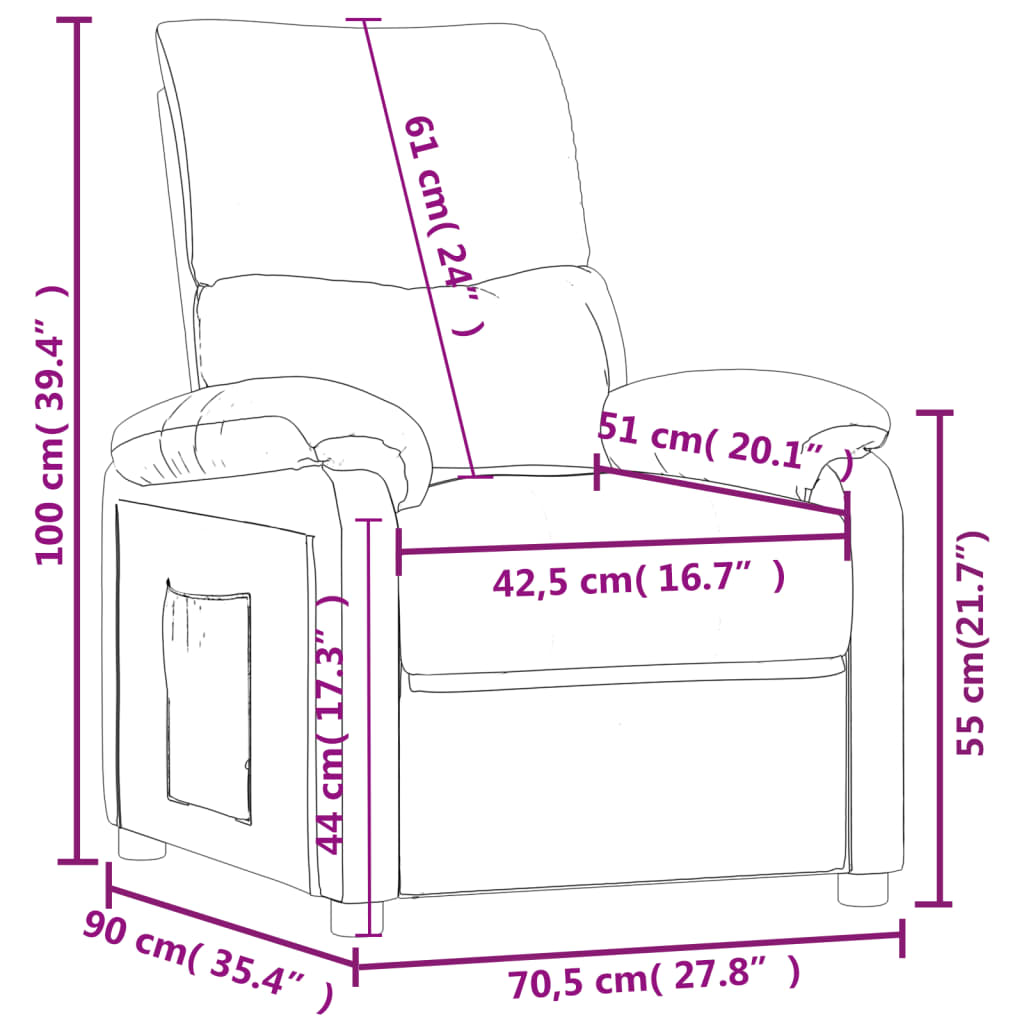 Fauteuil Verstelbaar Stof