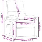 Fauteuil Verstelbaar Stof