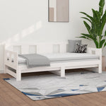 Slaapbank Uitschuifbaar Massief Grenenhout 2X(90X200) Cm