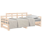 Slaapbank Uitschuifbaar Massief Grenenhout 2X(90X200) Cm