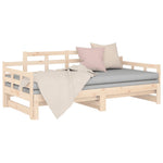 Slaapbank Uitschuifbaar Massief Grenenhout 2X(90X200) Cm