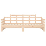 Slaapbank Uitschuifbaar Massief Grenenhout 2X(90X200) Cm