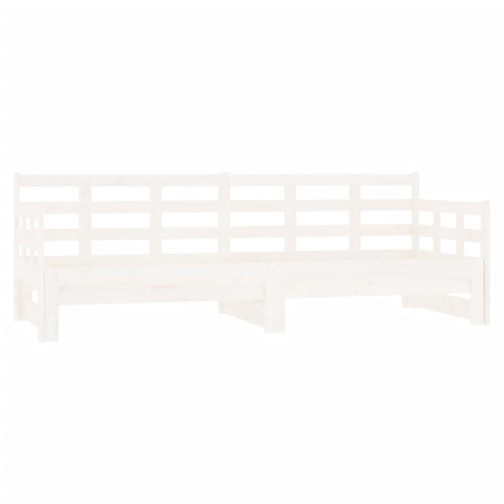 Slaapbank Uitschuifbaar Massief Grenenhout 2X(90X200) Cm