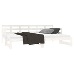 Slaapbank Uitschuifbaar Massief Grenenhout 2X(90X200) Cm