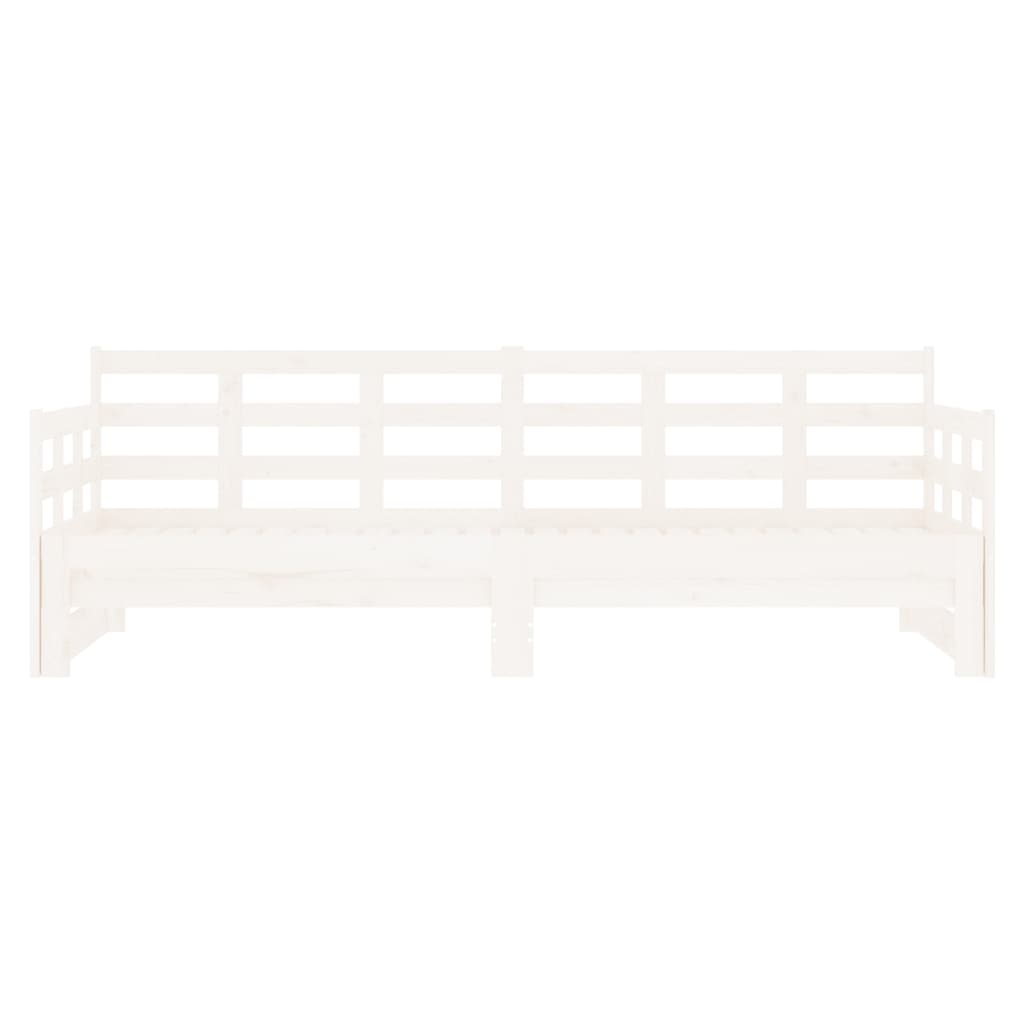 Slaapbank Uitschuifbaar Massief Grenenhout 2X(90X200) Cm