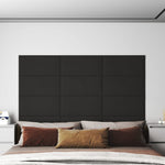 Wandpanelen 1,08 M² Fluweel Zwart