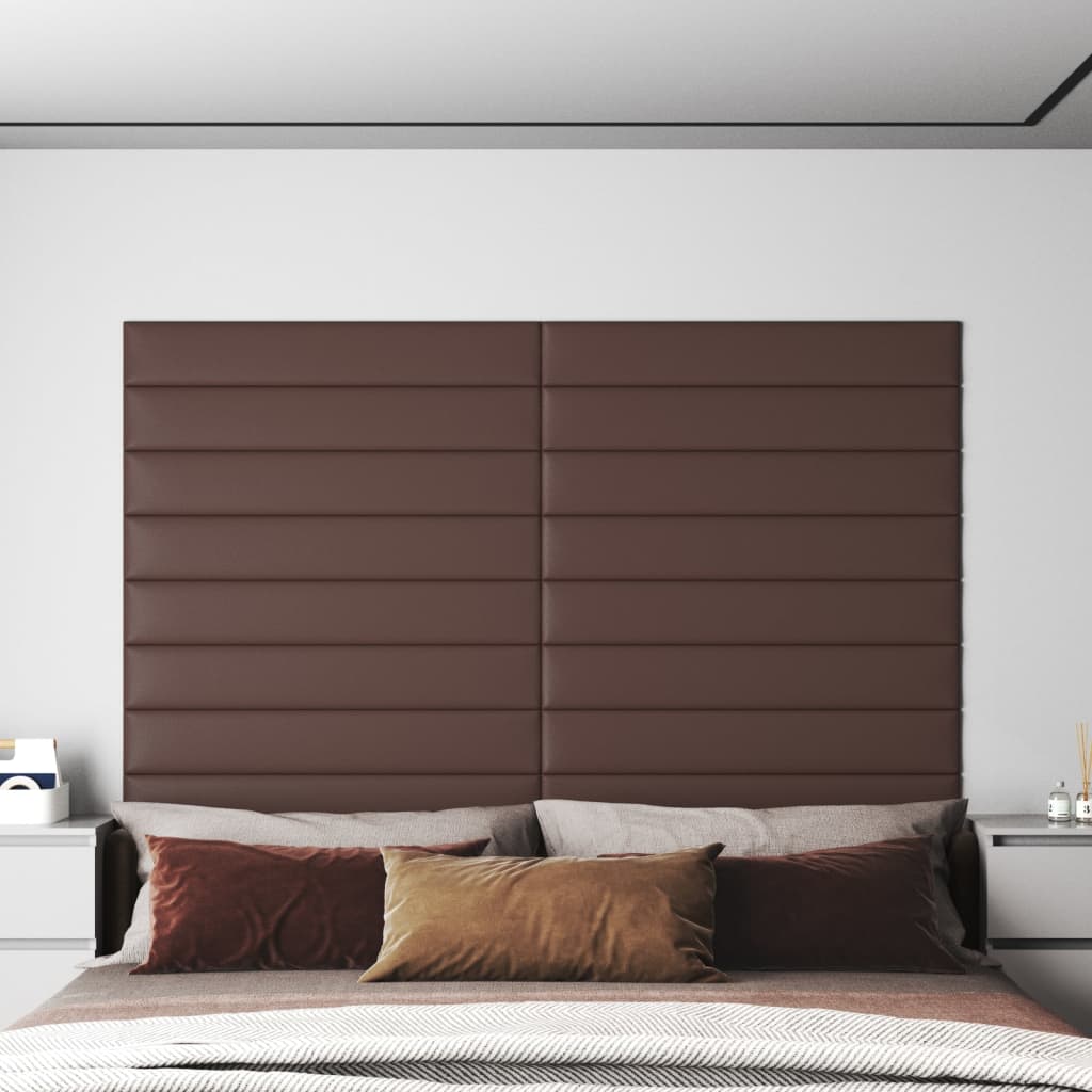 Wandpanelen 1,08 M² Kunstleer Bruin