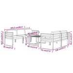 6-Delige Loungeset Met Kussens Aluminium Antracietkleurig