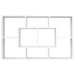 Wandschap 85X16X52,5 Cm Bewerkt Hout