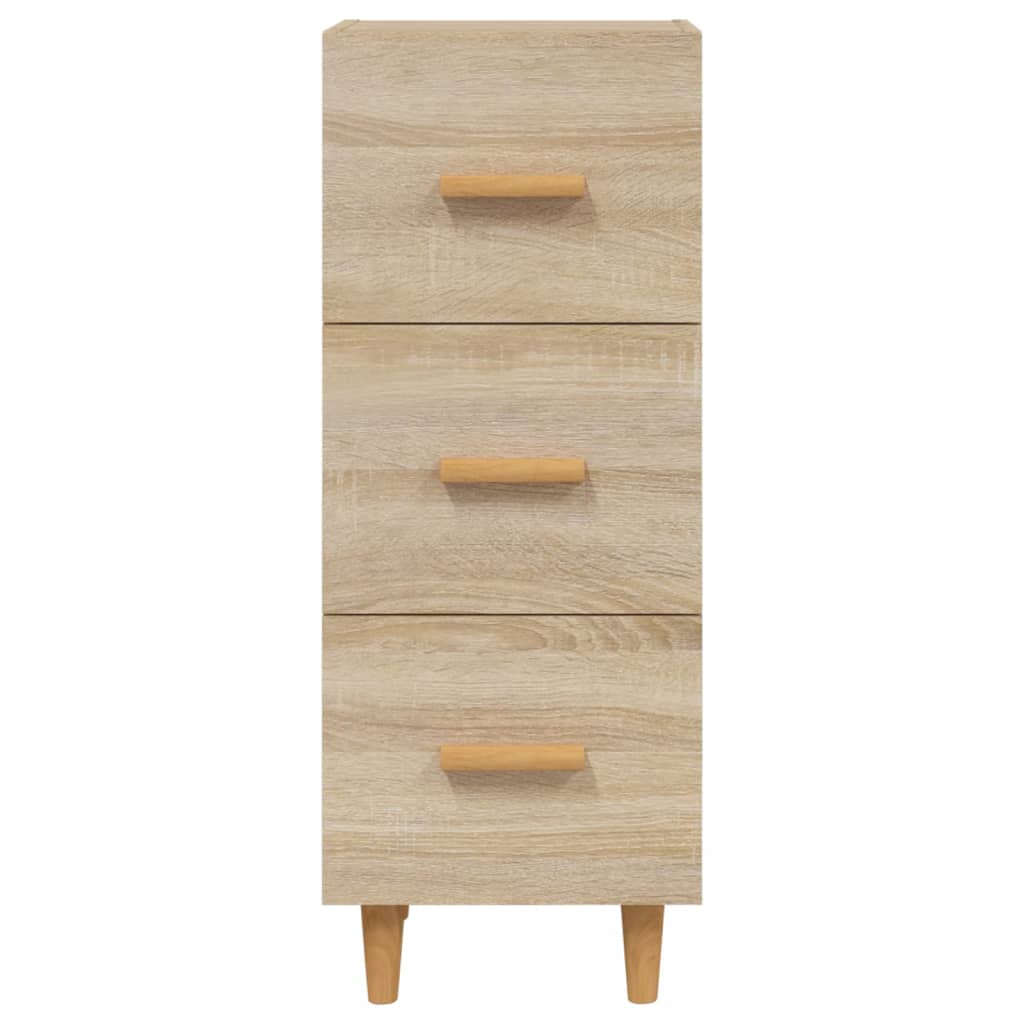 Dressoir 34,5X34X90 Cm Bewerkt Hout