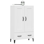 Hoge Kast 70X31X115 Cm Bewerkt Hout