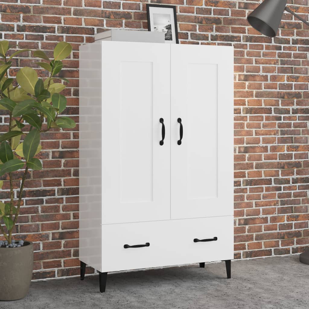 Hoge Kast 70X31X115 Cm Bewerkt Hout