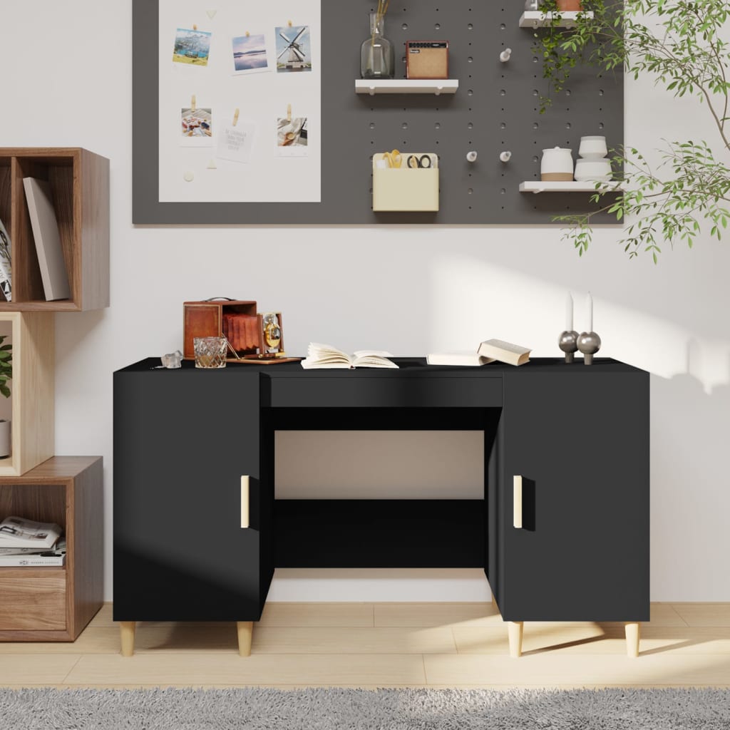 Bureau 140X50X75 Cm Bewerkt Hout