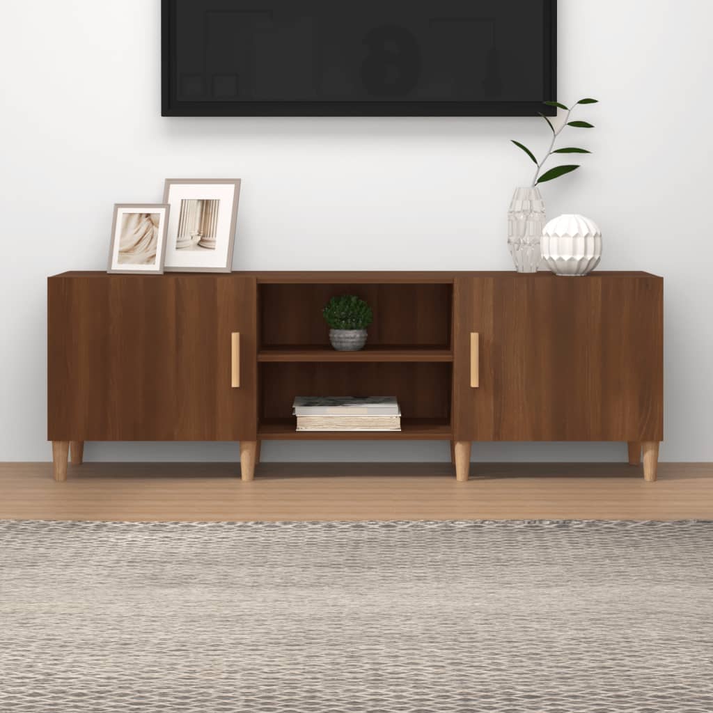 Tv-Meubel 150X30X50 Cm Bewerkt Hout Kleurig