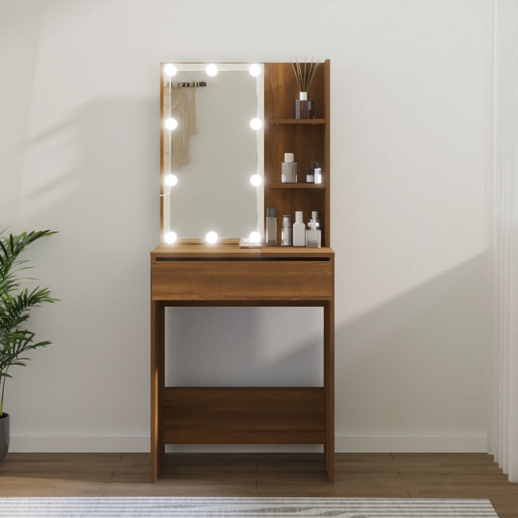 Kaptafel Met Led-Verlichting 60X40X140 Cm