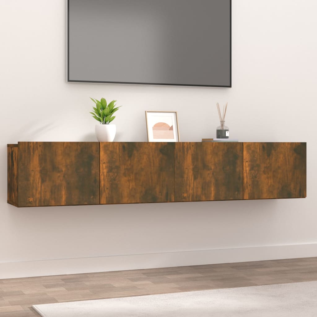 Tv-Meubel 80X30X30 Cm Bewerkt Hout Kleurig