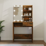 Kaptafel Met Led-Verlichting 74,5X40X141 Cm